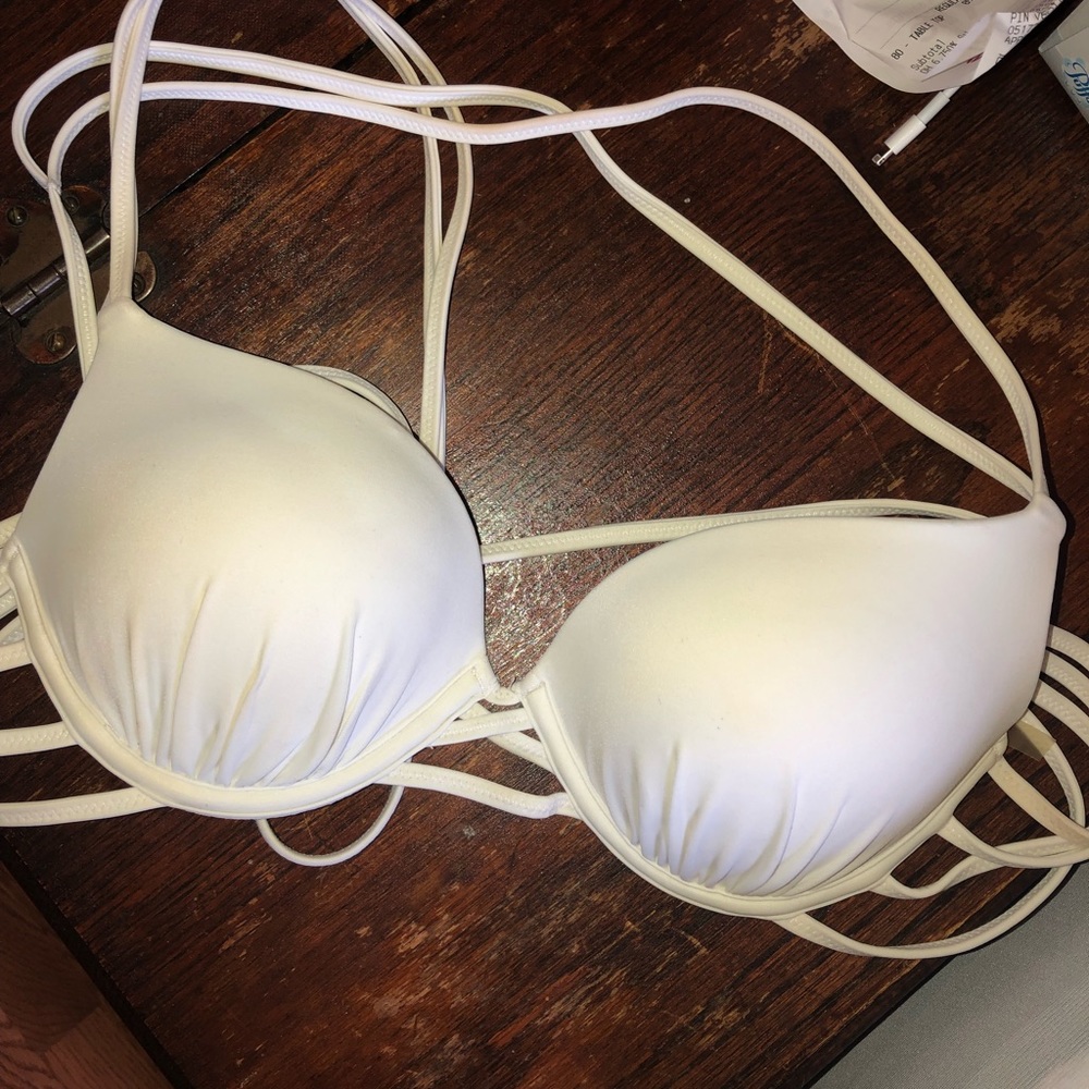 White bikini top